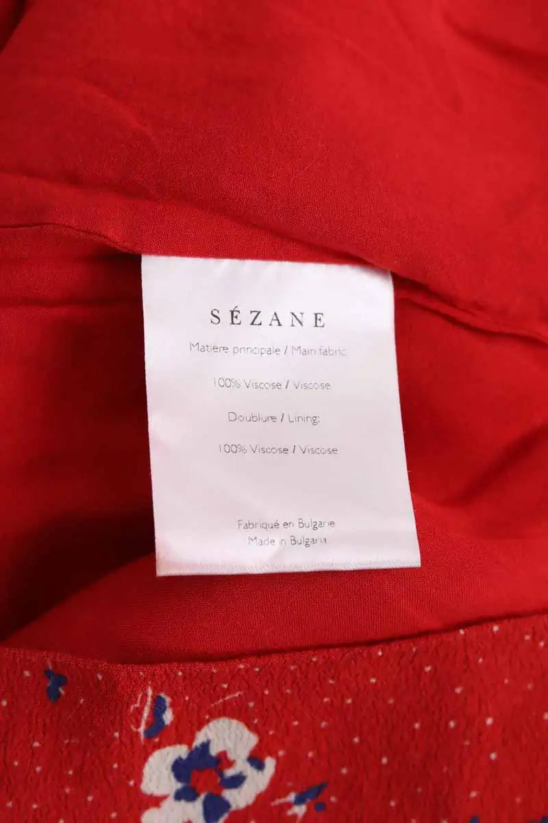 Jupe Sézane Rouge en Viscose