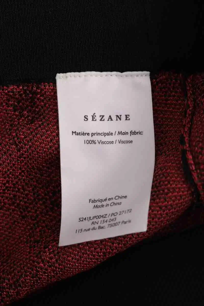 Jupe Sézane Rouge en Viscose