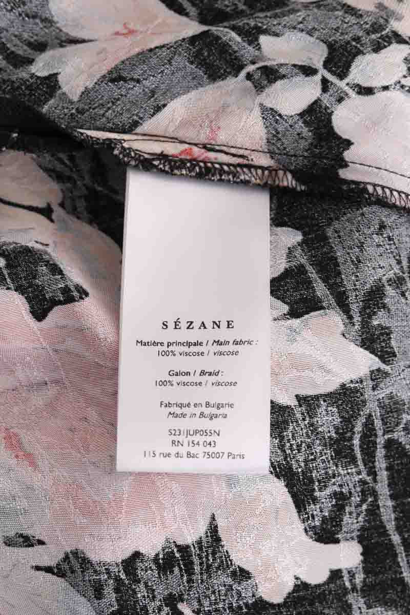 Jupe Sézane Sandy Noir en Viscose