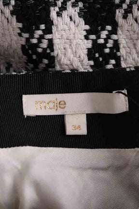 Jupe-short Maje Noir en Synthétique
