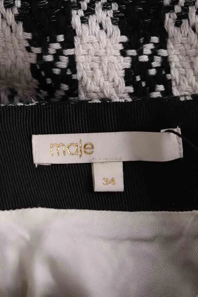 Jupe-short Maje Noir en Synthétique