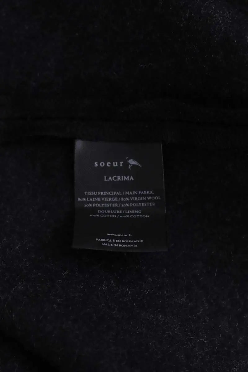 Jupe Soeur Noir en Laine