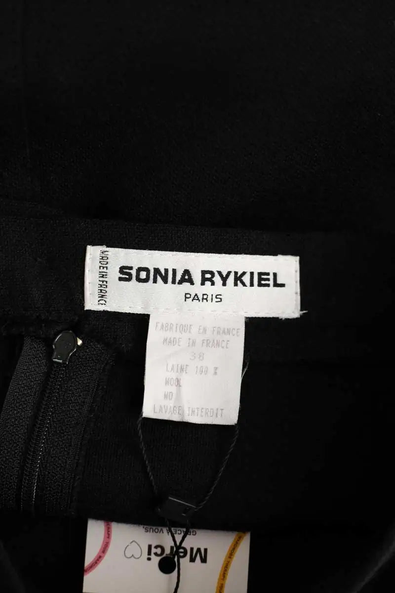 Jupe Sonia Rykiel Noir en Laine