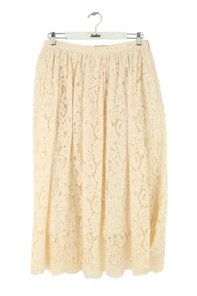 Jupe Tara Jarmon Beige en Coton, taille XL - Seconde Main