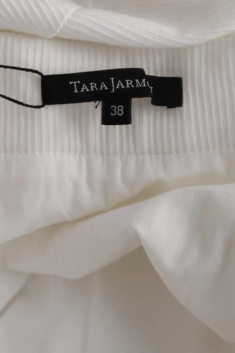 Jupe Tara Jarmon Blanc en Coton
