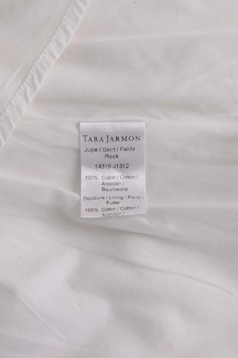 Jupe Tara Jarmon Blanc en Coton