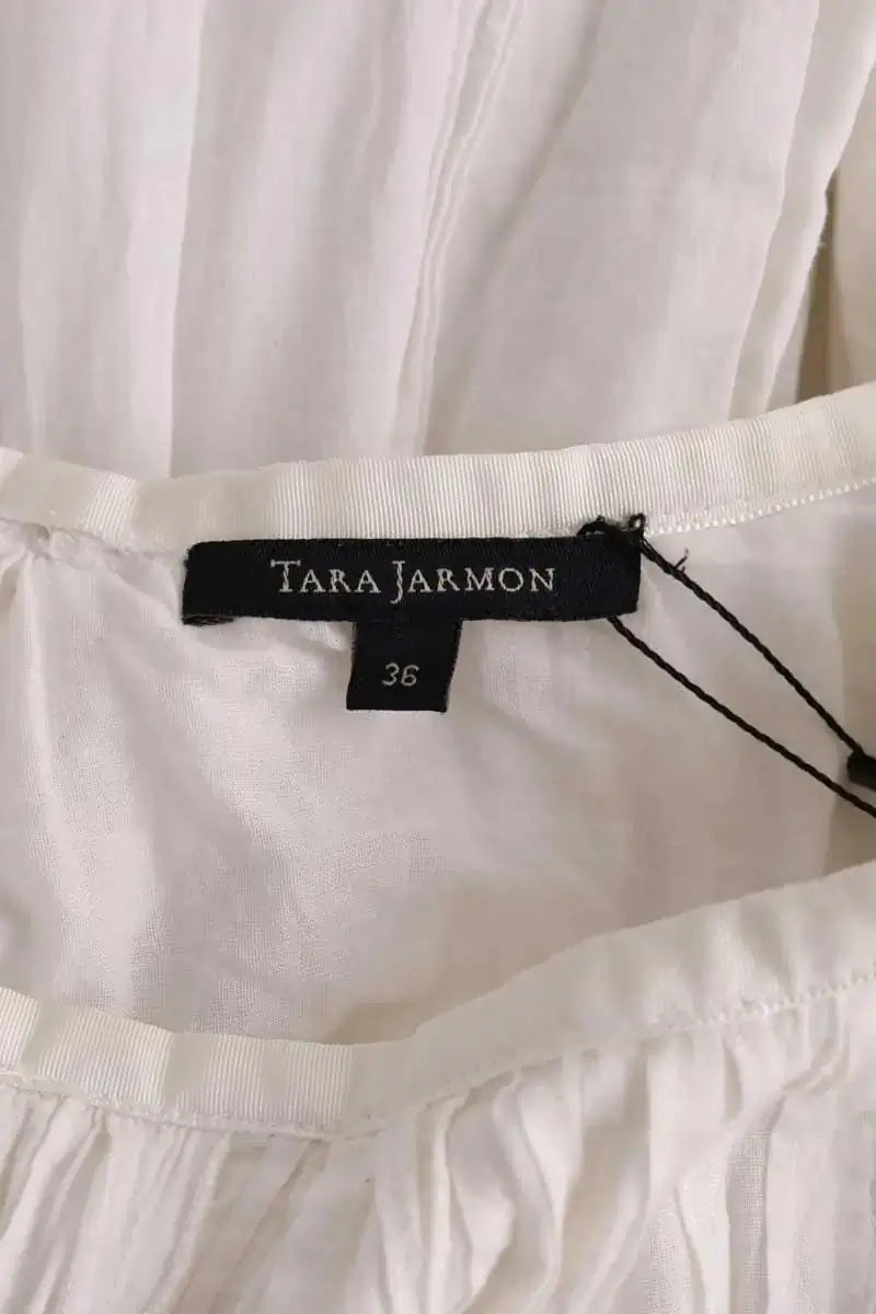 Jupe Tara Jarmon Blanc en Coton