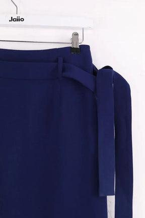 Jupe Tara Jarmon Bleu en Synthétique