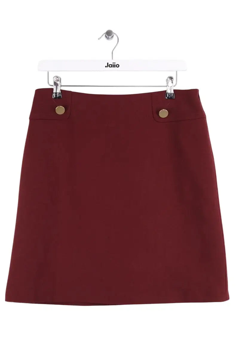 Jupe Tara Jarmon Bordeaux en Laine, taille L - Seconde Main