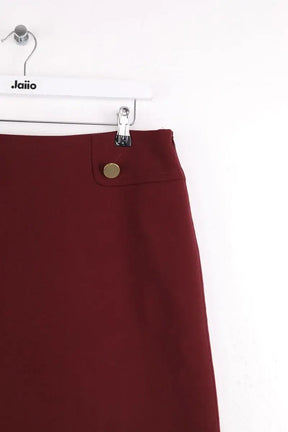 Jupe Tara Jarmon Bordeaux en Laine