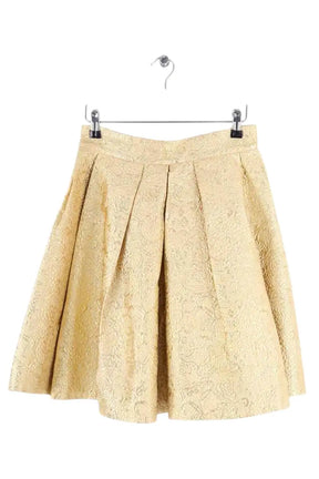 Jupe Tara Jarmon Doré en Coton, taille M - Seconde Main