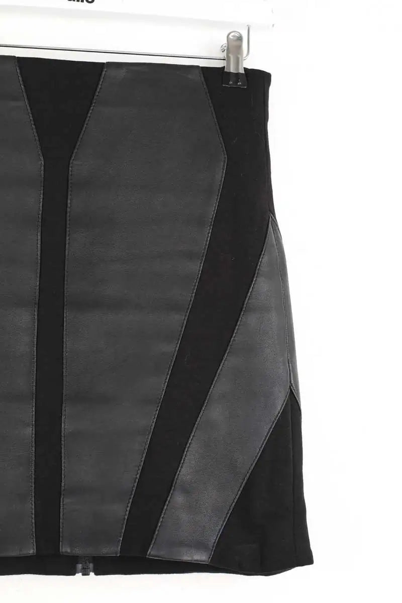 Jupe The Kooples Noir en Cuir
