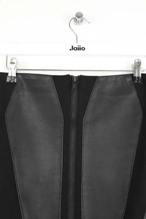 Jupe The Kooples Noir en Cuir
