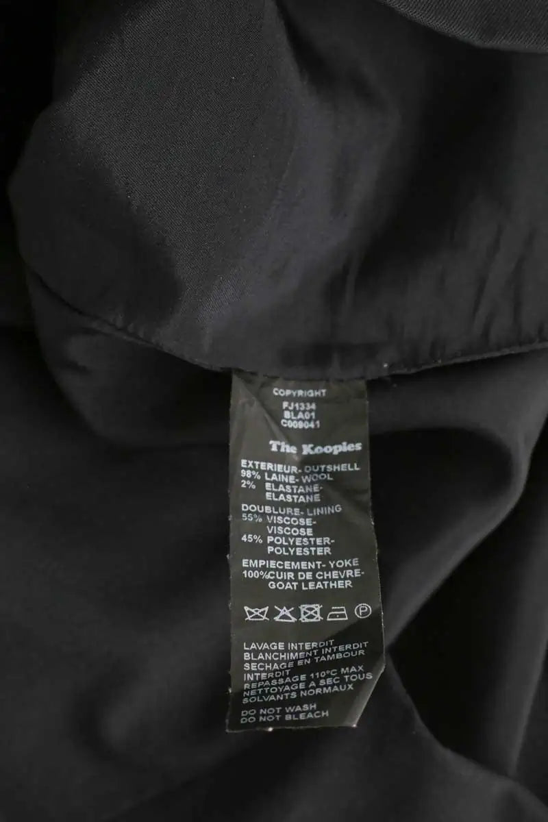 Jupe The Kooples Noir en Laine
