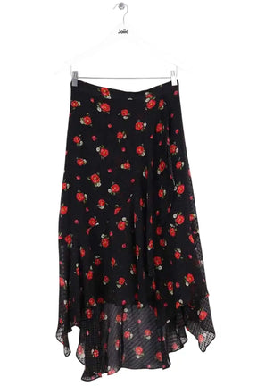 Jupe The Kooples Noir en Soie, taille M - Seconde Main