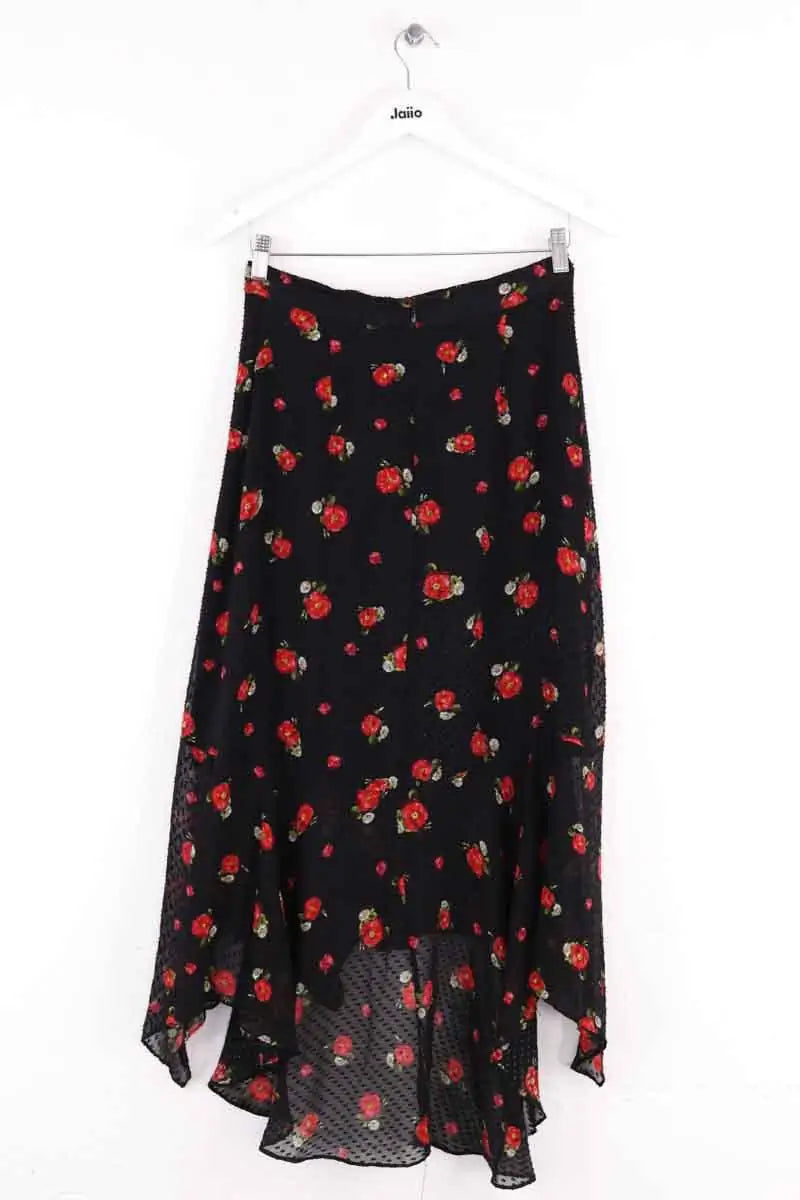Jupe The Kooples Noir en Soie