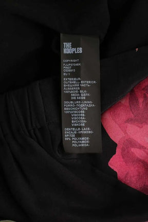 Jupe The Kooples Noir en Soie