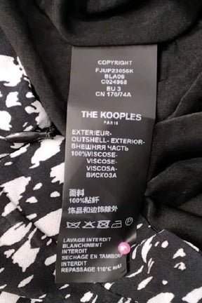Jupe The Kooples Noir en Viscose