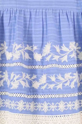 Jupe Tory Burch Bleu en Coton