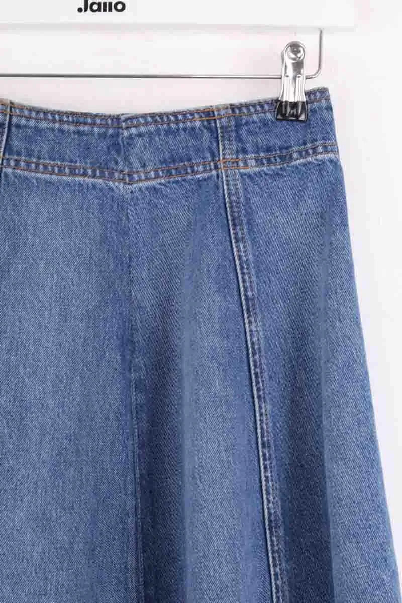 Jupe Ulla Johnson Bleu en Coton