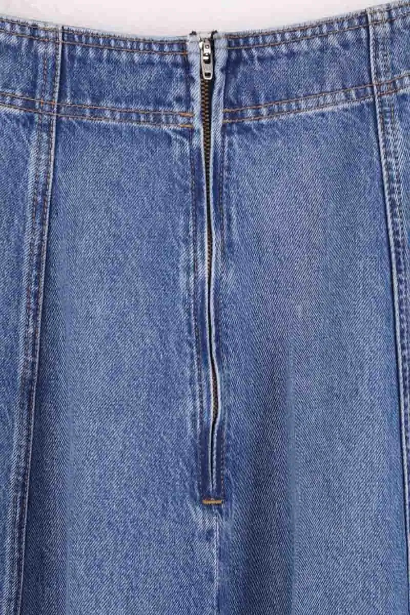 Jupe Ulla Johnson Bleu en Coton