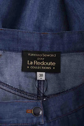 Jupe Vanessa Seward Bleu en Coton
