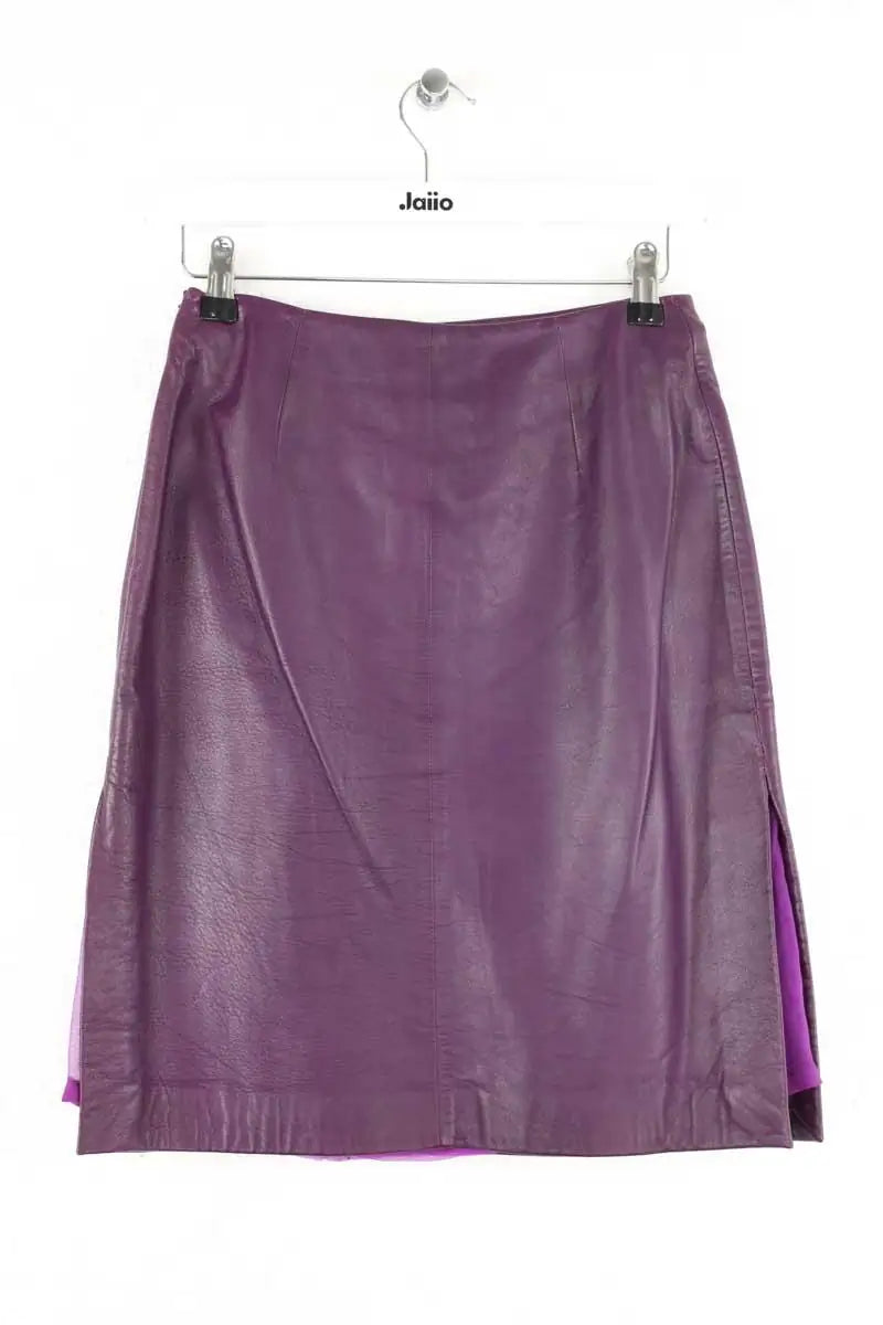Jupe Versace Violet en Cuir