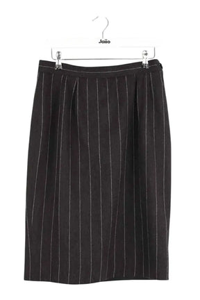 Jupe Yves Saint Laurent Anthracite en Laine, taille XL - Seconde Main