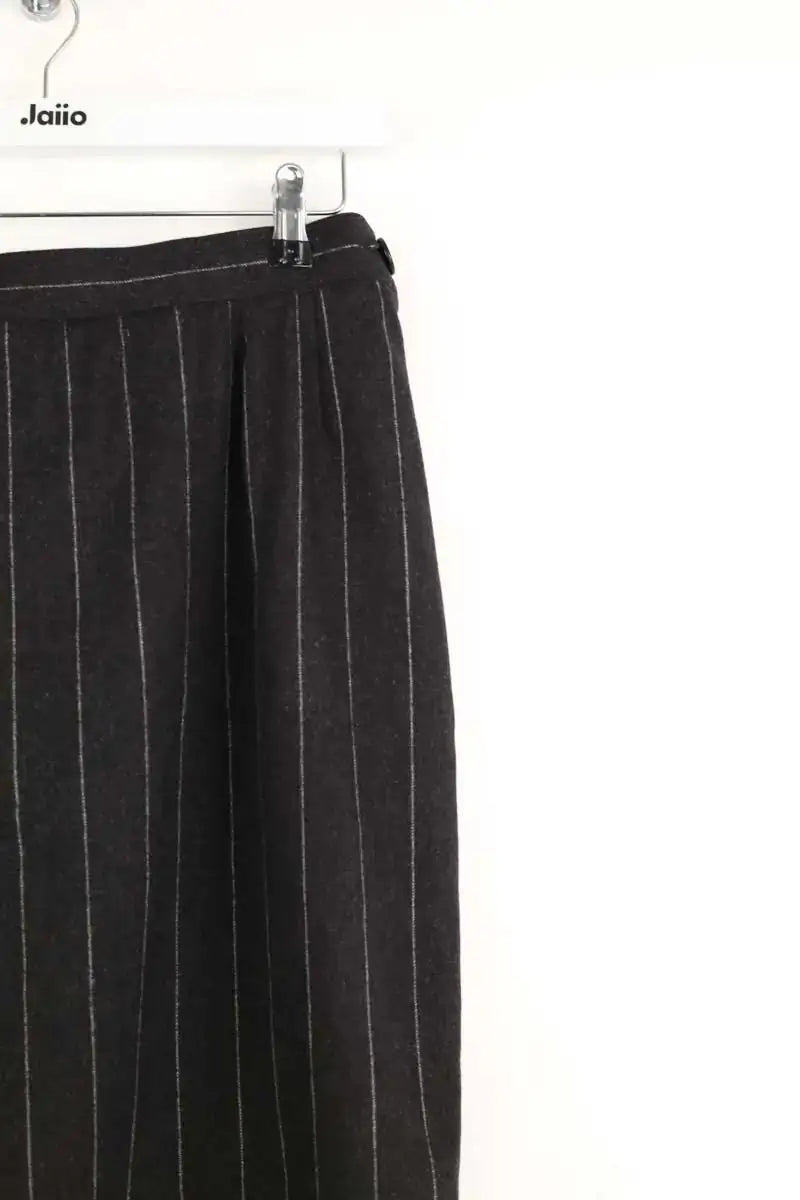Jupe Yves Saint Laurent Anthracite en Laine