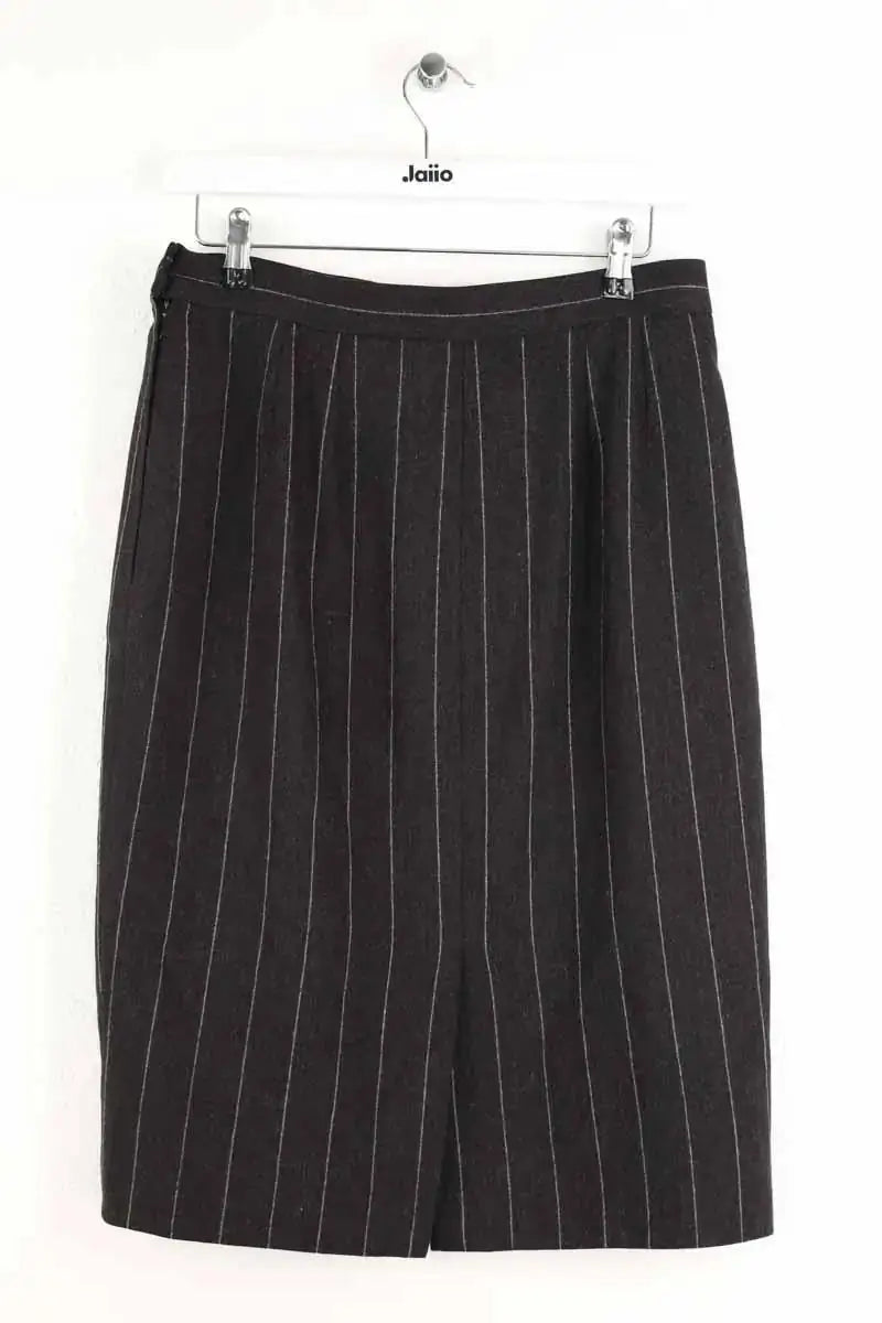 Jupe Yves Saint Laurent Anthracite en Laine