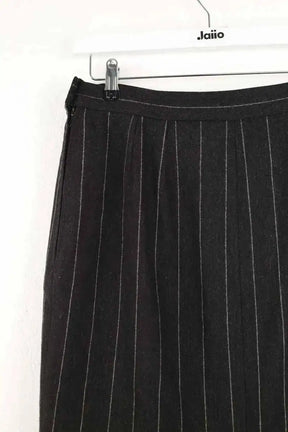 Jupe Yves Saint Laurent Anthracite en Laine