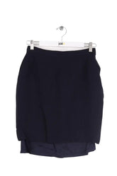 Jupe Yves Saint Laurent Marine en Laine, taille M - Seconde Main