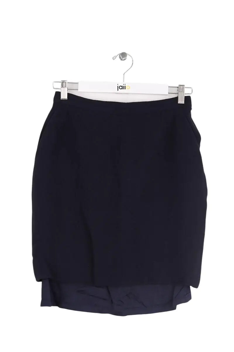 Jupe Yves Saint Laurent Marine en Laine, taille M - Seconde Main