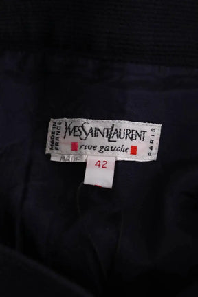 Jupe Yves Saint Laurent Marine en Laine