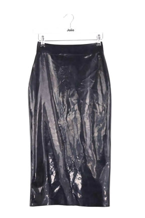 Jupe Yves Saint Laurent Noir en Synthétique, taille S - Seconde Main