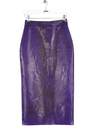 Jupe Yves Saint Laurent Violet en Synthétique, taille S - Seconde Main