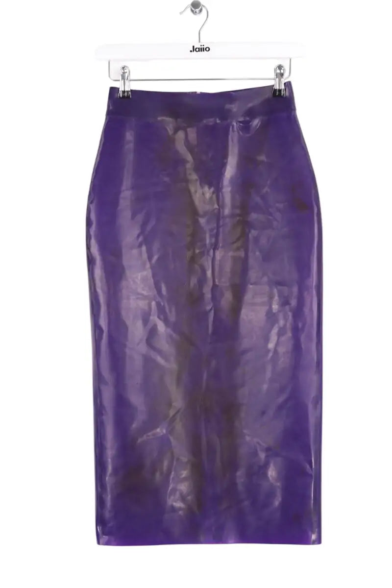 Jupe Yves Saint Laurent Violet en Synthétique, taille S - Seconde Main