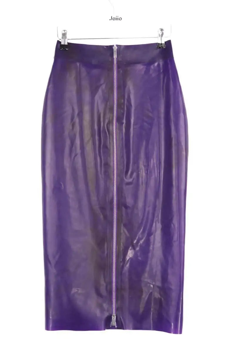 Jupe Yves Saint Laurent Violet en Synthétique