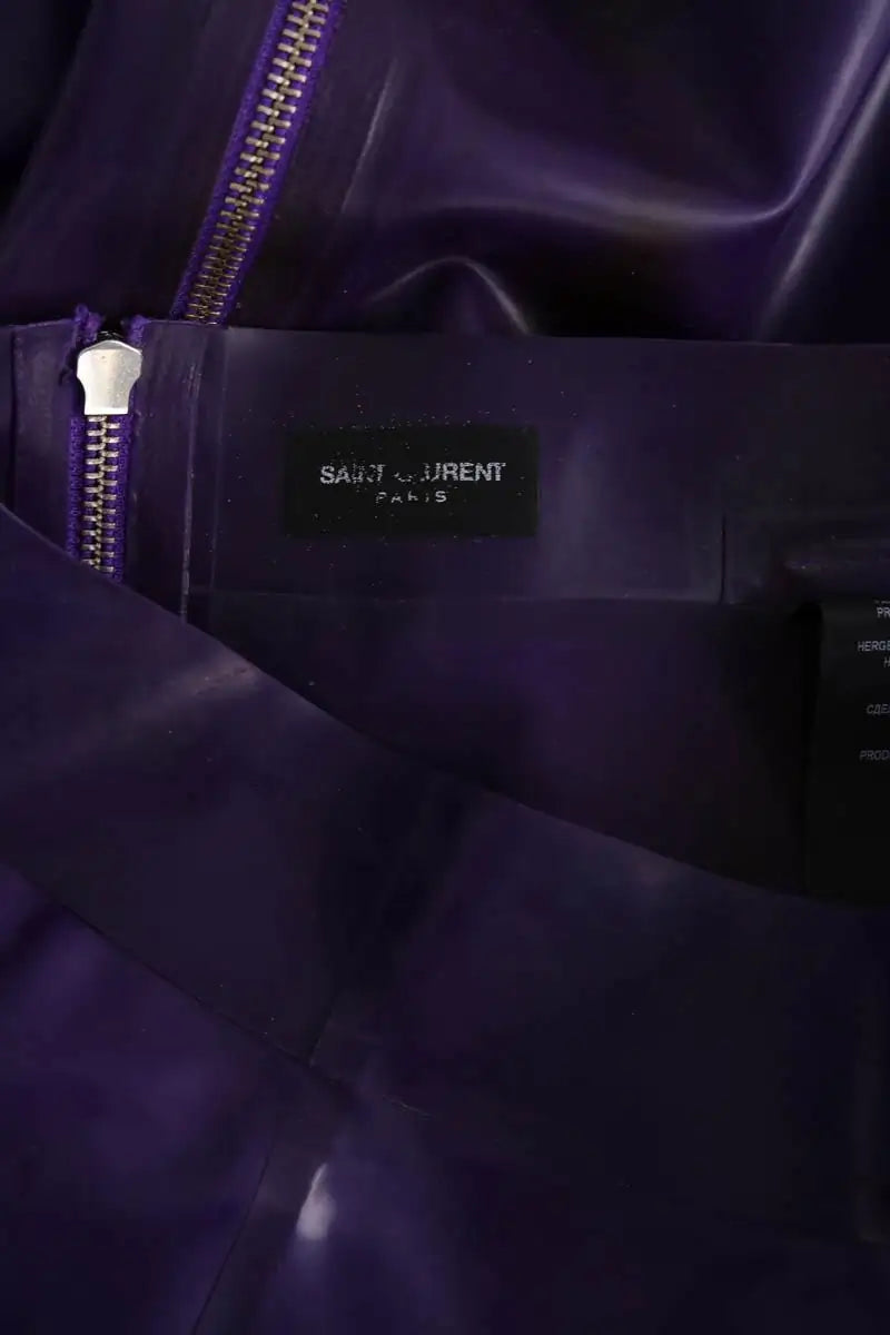 Jupe Yves Saint Laurent Violet en Synthétique