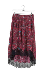 Jupe Zadig & Voltaire Bordeaux en Viscose, taille XS - Seconde Main