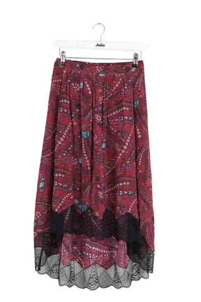 Jupe Zadig & Voltaire Bordeaux en Viscose, taille XS - Seconde Main