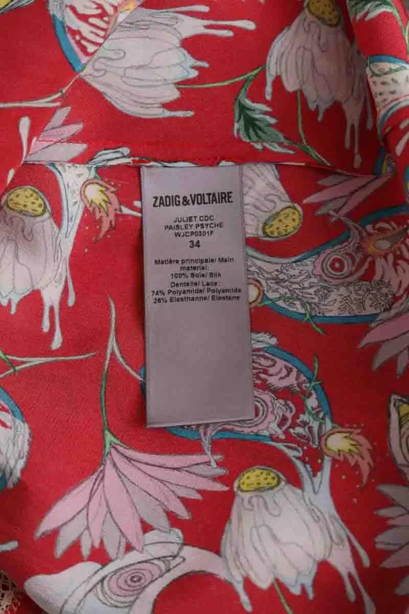 Jupe Zadig & Voltaire Rouge en Soie
