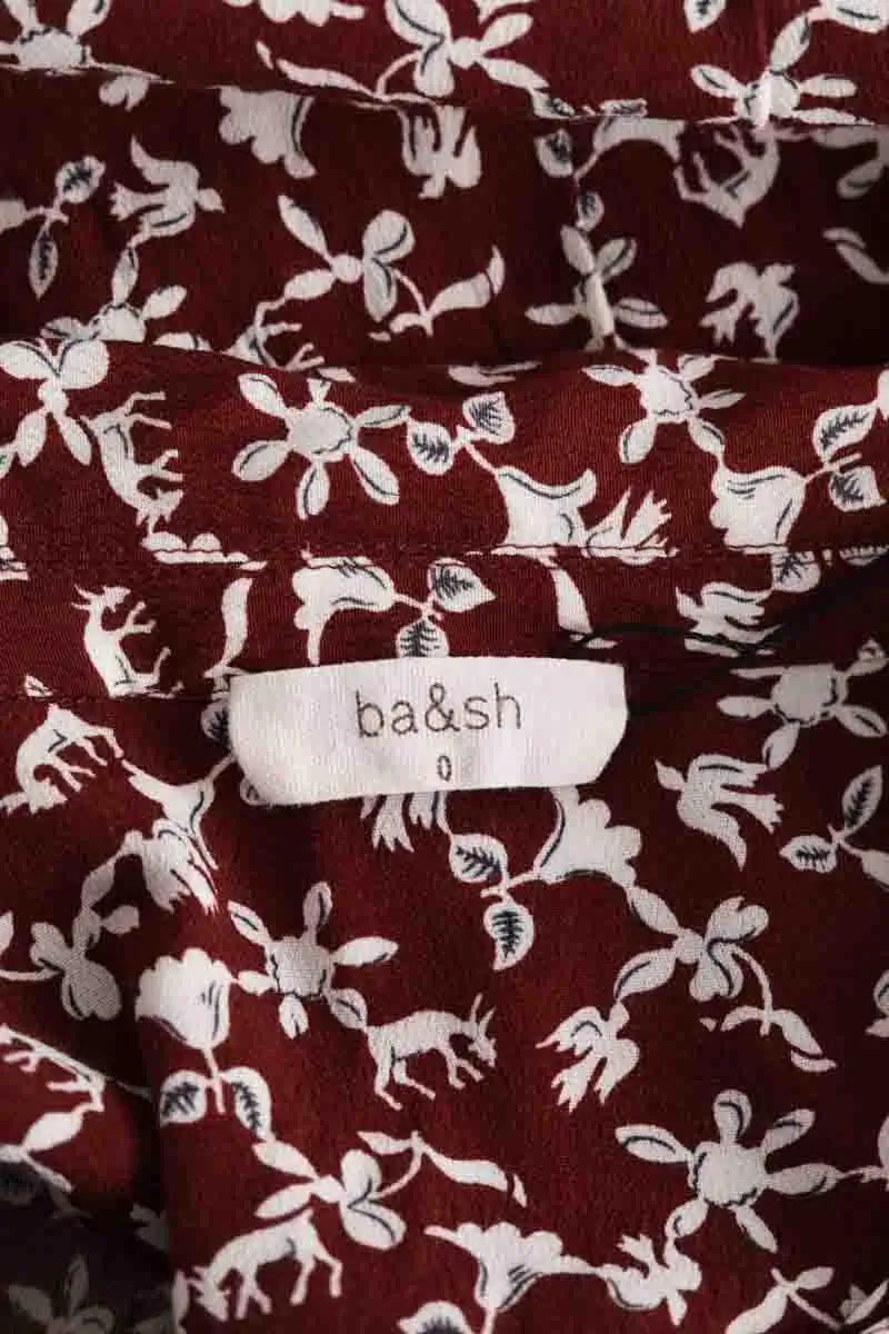 Robe Ba&Sh Rouge en Viscose