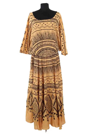 Robe Mes Demoiselles Beige en Coton, taille L - Seconde Main