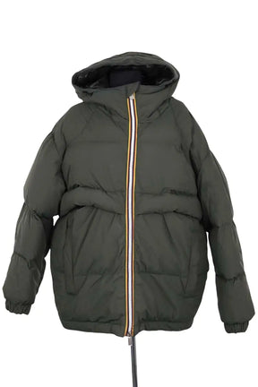 Doudoune K-Way Kaki en Synthétique, taille M - Seconde Main