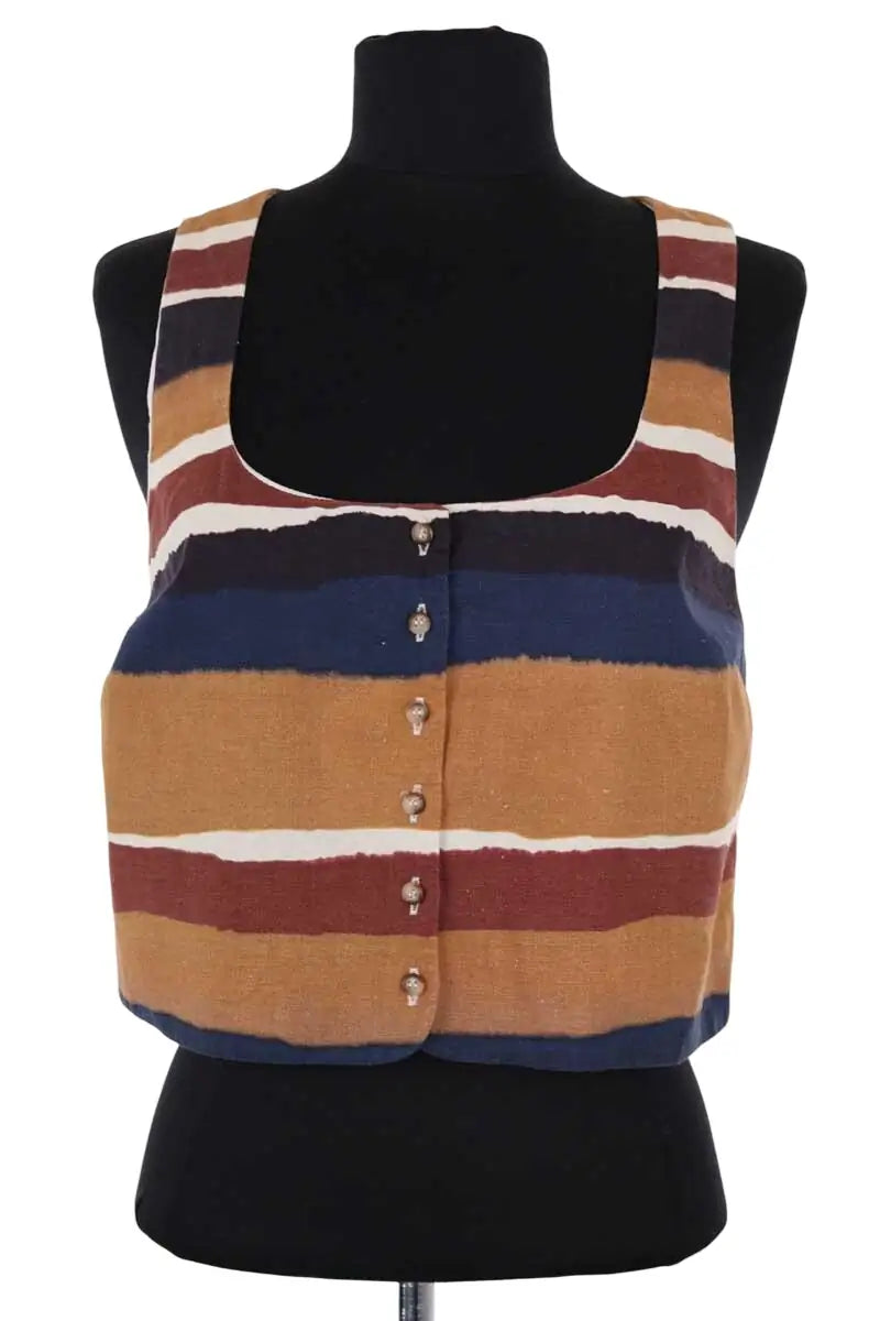 Top sans manche Sézane Multicolore en Lin, taille M - Seconde Main