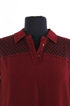 Blouse Sandro Bordeaux en Synthétique