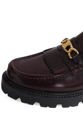 Mocassins Celine Margaret Bordeaux en Cuir