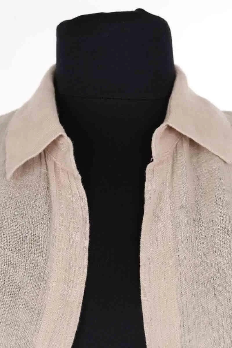 Chemise Mes Demoiselles Beige en Lin