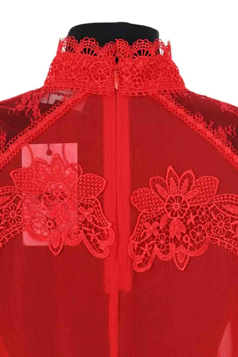 Blouse The Kooples Rouge en Synthétique